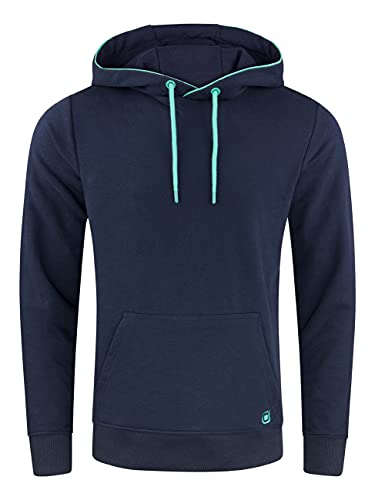 riverso Hoodie Herren Regular Fit RIVSandro Kapuzenpullover Pullover Beige XXL, Größe:XXL, Farbe:Navy von riverso