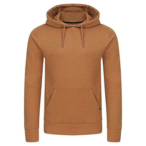 riverso Herren Kapuzenpullover RIVTheo Hoodie Sweatshirt Pullover Kapuze Kängurutaschen Regular Fit Einfarbig Baumwolle Braun 3XL, Größe:3XL, Farbe:Tawny Brown (21300) von riverso