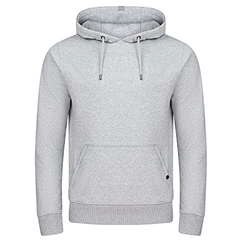 riverso Herren Kapuzenpullover RIVTheo Hoodie Sweatshirt Pullover Kapuze Kängurutaschen Regular Fit Einfarbig Baumwolle Grau 4XL, Größe:4XL, Farbe:Grey Melange Standard 1 (23000) von riverso