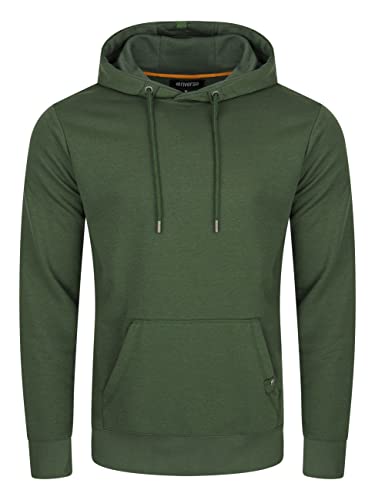 riverso Herren Kapuzenpullover RIVTheo Hoodie Sweatshirt Pullover Kapuze Kängurutaschen Regular Fit Einfarbig Baumwolle Grün 4XL, Größe:4XL, Farbe:Cypress Green von riverso