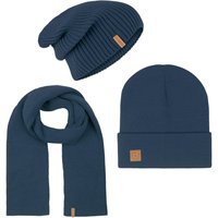 riverso Herren RIVGordon Slouch Beanie Mütze Schal 3 in 1 von riverso