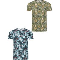 riverso Herren Rundhals T-Shirt RIVBill Regular Fit 2er Pack von riverso