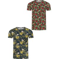 riverso Herren Rundhals T-Shirt RIVBill Regular Fit 2er Pack von riverso