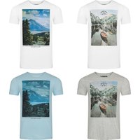 riverso Herren Rundhals T-Shirt RIVLukas Regular Fit 4er Pack von riverso