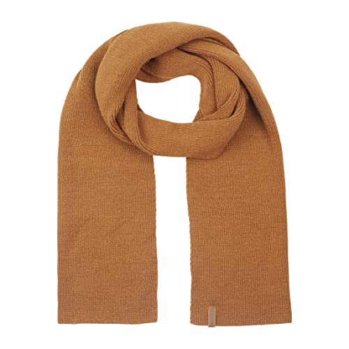 riverso Herren Schal RIVLiam Strickschal Männerschal Winterschal Langschal Basic Einfarbig 100% Acryl Herbst Winter Einheitsgröße (One Size, Brown) von riverso