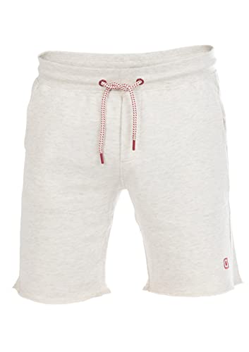 riverso Herren Sweat Short RIVMax Kurze Sweatshorts Bermuda Sommer Sport Shorts Baumwolle Beige 3XL, Größe:3XL, Farbe:Light Beige Melange von riverso