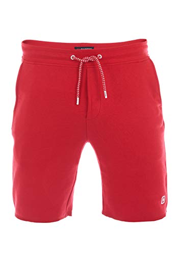 riverso Herren Sweat Short RIVMax Kurze Sweatshorts Bermuda Sommer Sport Shorts Baumwolle Rot S, Größe:S, Farbe:Cherry Red (15300) von riverso