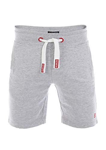 riverso Herren Sweat Short RIVMoritz Kurze Sweatshorts Bermuda Sommer Sport Shorts Baumwolle Grau 3XL, Größe:3XL, Farbe:Light Grey Melange (23100) von riverso