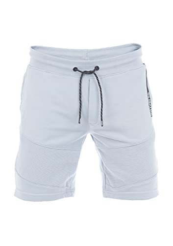 riverso Herren Sweat Short RIVRainer Kurze Sweatshorts Bermuda Sommer Sport Biker Shorts Baumwolle Blau XXL, Größe:XXL, Farbe:Light Blue (19200) von riverso