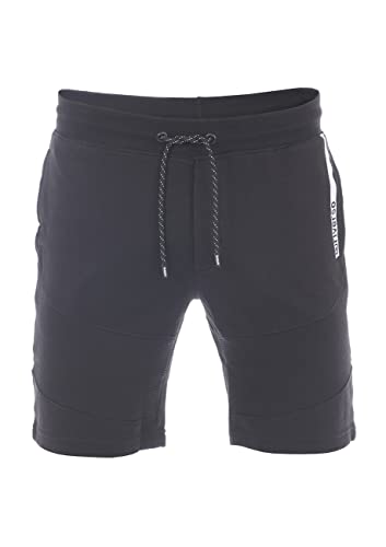 riverso Herren Sweat Short RIVRainer Kurze Sweatshorts Bermuda Sommer Sport Biker Shorts Baumwolle Schwarz L, Größe:L, Farbe:Black (24000) von riverso