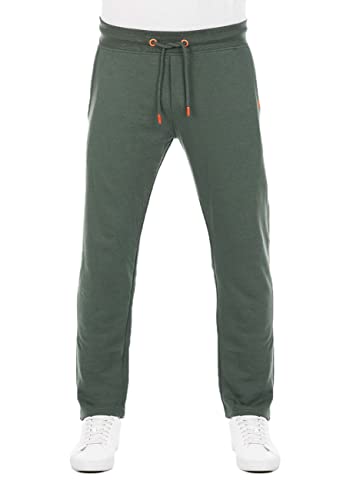 riverso Herren Sweathose RIVGuido Trainingshose Jogger Jogginghose Sporthose Freizeithose Regular Einfarbig Lang Taschen Baumwolle Grün 4XL, Größe:4XL, Farbe:Cypress Green von riverso