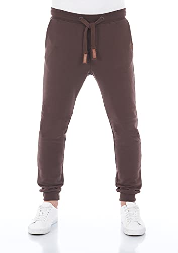 riverso Herren Sweathose RIVSven Trainingshose Jogger Jogginghose Sporthose Freizeithose Slim Einfarbig Baumwolle Braun 3XL, Größe:3XL, Farbe:Dark Brown (21400) von riverso