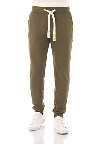 riverso Herren Sweathose RIVTim Trainingshose Jogger Jogginghose Sporthose Freizeithose Slim Einfarbig Baumwolle Grün S, Größe:S, Farbe:Ivy Green (12400) von riverso