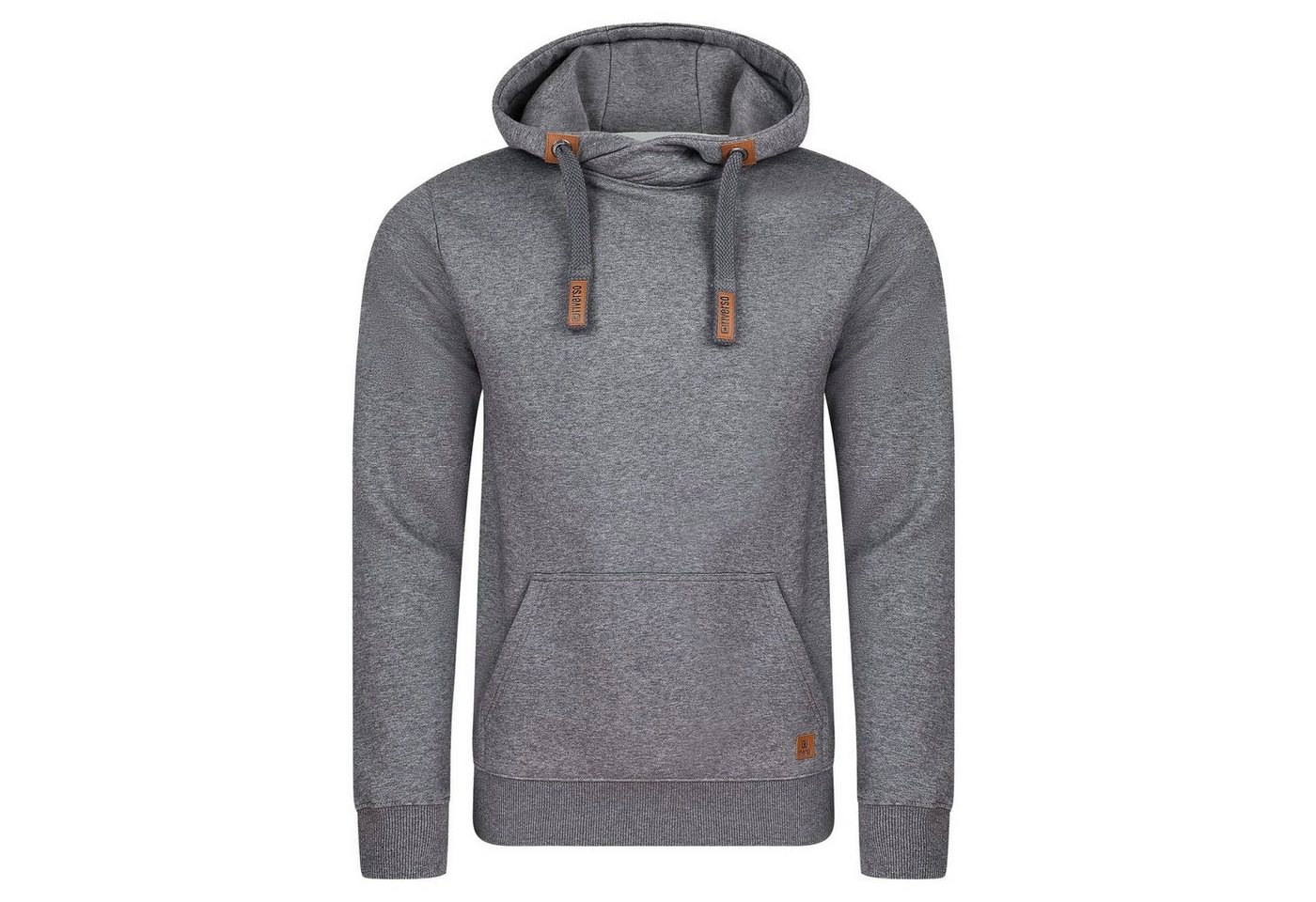 riverso Kapuzenpullover Herren Hoodie RIVNiklas Regular Fit Longsleeve Sweatshirt mit Cross-Over-Kragen und Kängurutasche von riverso