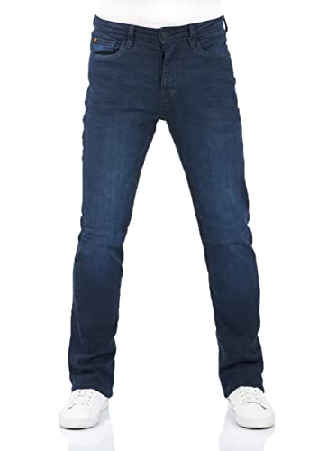 riverso Jeans Herren Bootcut RIVFalko Denim Stretch Blau w36, Farbe:Dark Blue Denim (D233), Größe:36W / 36L von riverso