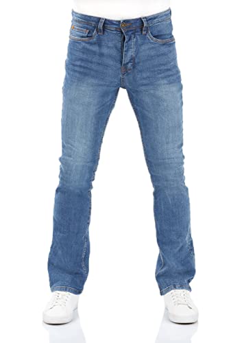 riverso Jeans Herren Stretch Bootcut RIVFalko Jeanshose Hose Denim Blau w40, Farbe:Middle Blue Denim (M236), Größe:40W / 30L von riverso