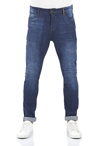 riverso Jeans Herren Stretch Tapered Fit RIVToni Jeanshose Hose Denim, Farbe:Dark Blue Denim (D212), Größe:33W / 36L von riverso