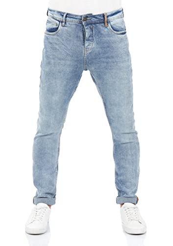 riverso Jeans Herren Stretch Tapered Fit RIVToni Jeanshose Hose Denim, Farbe:Light Blue Denim (L148), Größe:40W / 34L von riverso