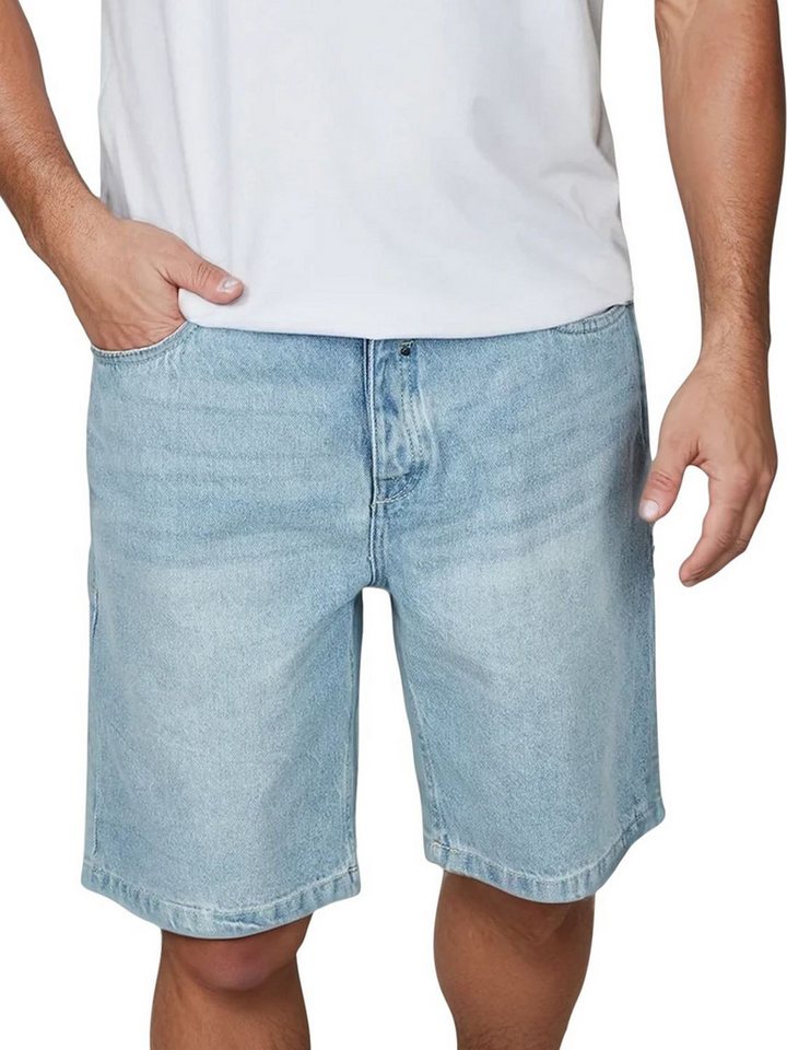 riverso Jeansshorts Herren Shorts RIVAshton Loose Fit Bermudashorts aus 100% Baumwolle von riverso