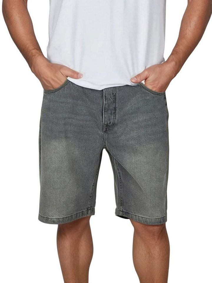 riverso Jeansshorts Herren Shorts RIVAshton Loose Fit Bermudashorts aus 100% Baumwolle von riverso