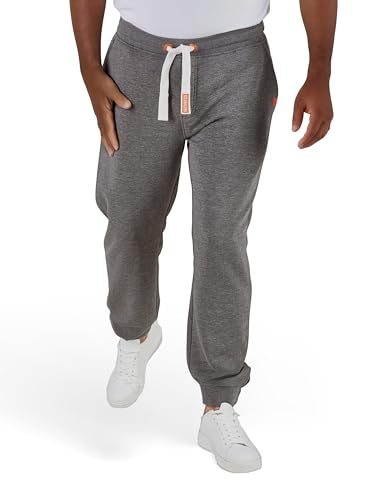 riverso Jogginghose Herren Baumwolle lang RIVLino Regular Fit Sweatpants Trainingshose Freizeithose Sporthose, Größe:XL, Farbe:Grey Melange Standard 2 von riverso