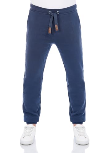 riverso Jogginghose Herren lang RIVKasper Regular Fit Sporthose Trainingshose Freizeithose Blau 3XL, Größe:3XL, Farbe:Navy von riverso