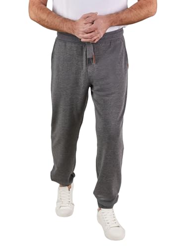 riverso Jogginghose Herren lang RIVKasper Regular Fit Sporthose Trainingshose Freizeithose Grau S, Größe:S, Farbe:Grey Melange Standard 2 von riverso