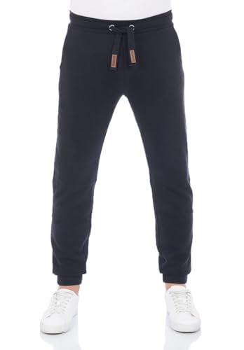 riverso Jogginghose Herren lang RIVKasper Regular Fit Sporthose Trainingshose Freizeithose Schwarz XL, Größe:XL, Farbe:Black von riverso