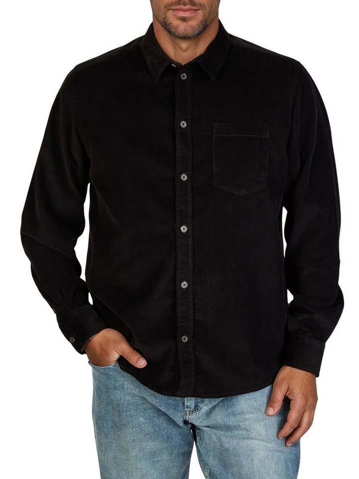 riverso Langarmhemd Herren Cordhemd RIVMorten Regular Fit (1-tlg) von riverso