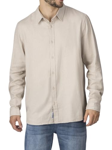 riverso Leinenhemd Hemd Herren RIVFabio Regular Fit Langarm Freizeithemd Sommerhemd Herrenhemd Leinen Oberteile Einfarbig, Größe:L, Farbe:Light Sand riverso Leinenhemd Hemd Herren RIVFabio Regular Fit Langarm Freizeithemd Sommerhemd Herrenhemd Leinen Oberteile Einfarbig, Größe:L, Farbe:Light Sand von riverso