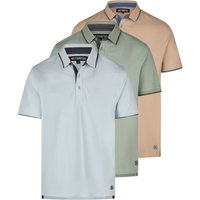 riverso Poloshirt Herren Kurzarm 3er Pack RIVLeano Regular Fit von riverso