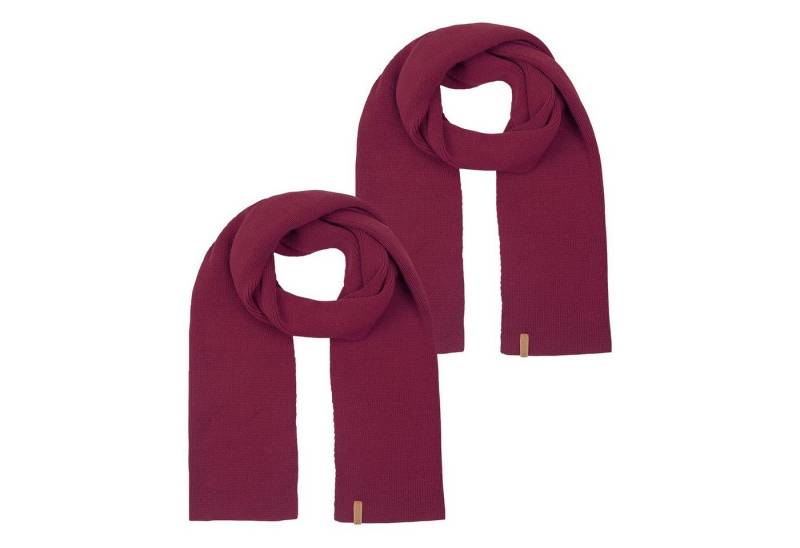 riverso Schal Herren Strickschal RIVLiam Basic, (2-St), Winterschal aus 100% Polyacryl von riverso