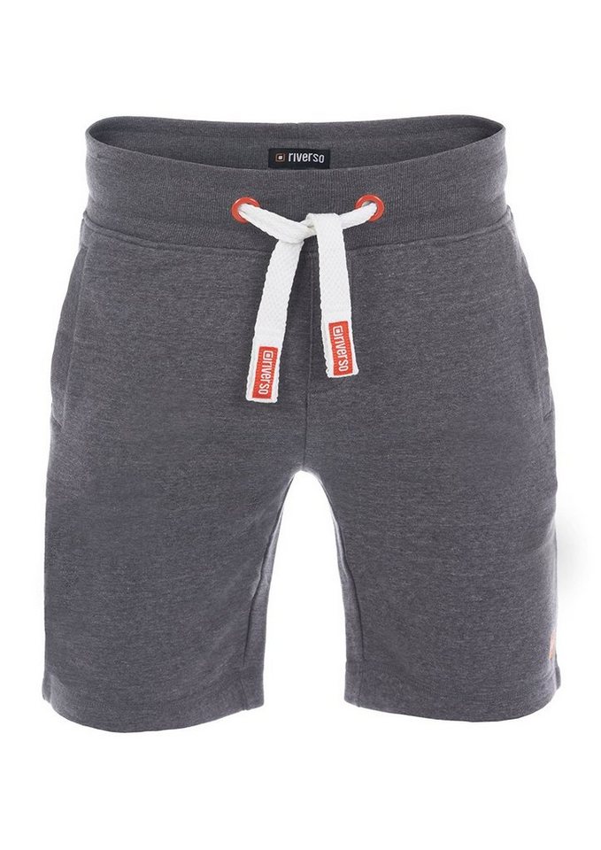 riverso Sweatshorts Herren Sportshorts RIVMoritz Regular Fit Bermudashort mit Kordelzug von riverso