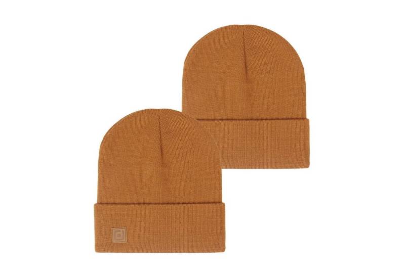 riverso Strickmütze Herren Beanie RIVFabian (2-St) Basic Wintermütze aus 100% Polyacryl von riverso