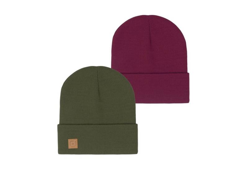 riverso Strickmütze Herren Beanie RIVFabian (2-St) Basic Wintermütze aus 100% Polyacryl von riverso