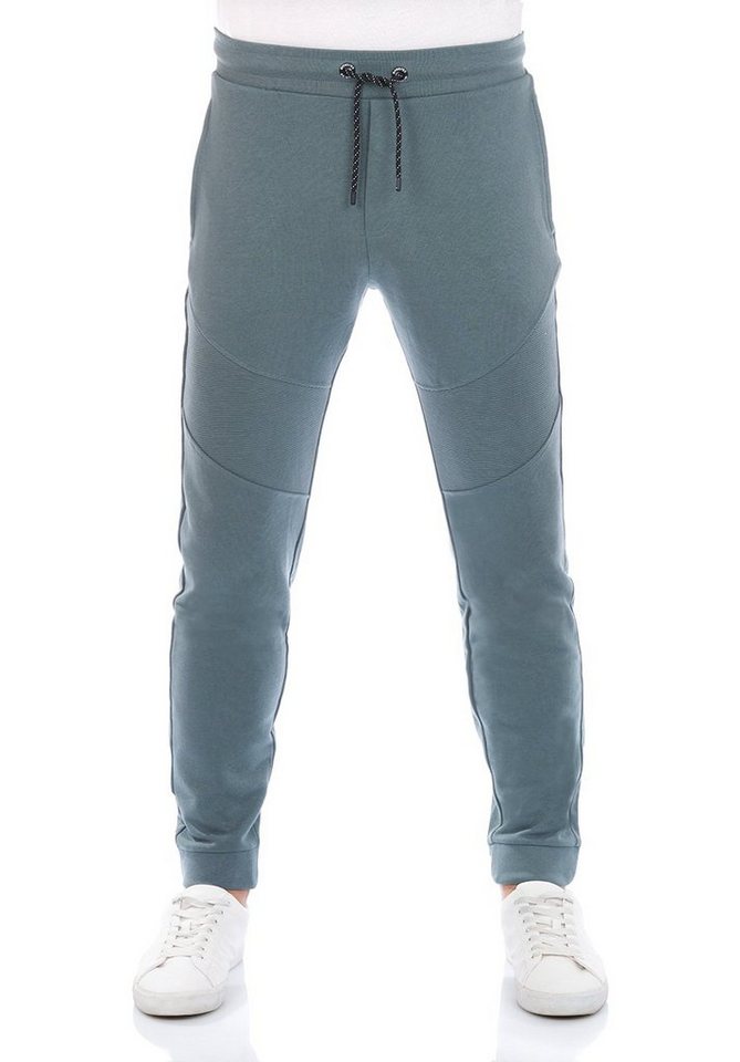 riverso Sweathose Herren Jogginghose RIVVito Regular Fit Trainingshose aus pflegeleichter Baumwollmischung von riverso