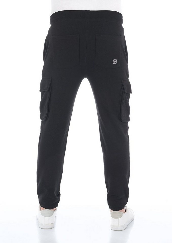 riverso Sweathose Herren Trainigshose RIVLars Slim Fit Jogginghose mit Cargotaschen von riverso
