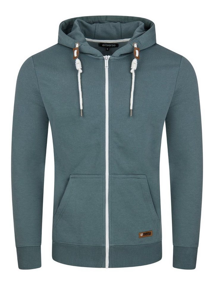 riverso Kapuzensweatjacke Herren Sweatjacke RIVThilo Regular Fit Hoodie von riverso