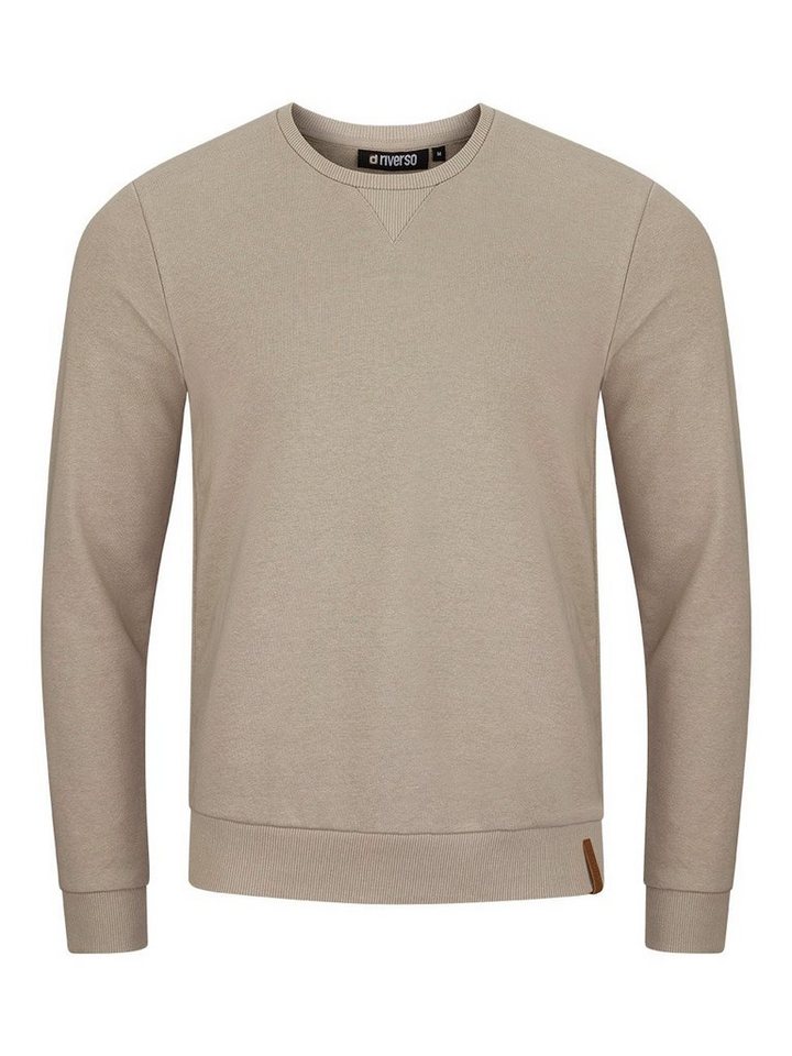 riverso Sweatshirt Herren Rundhals Pullover RIVPhillip Regular Fit Longsleeve Basic Essential von riverso