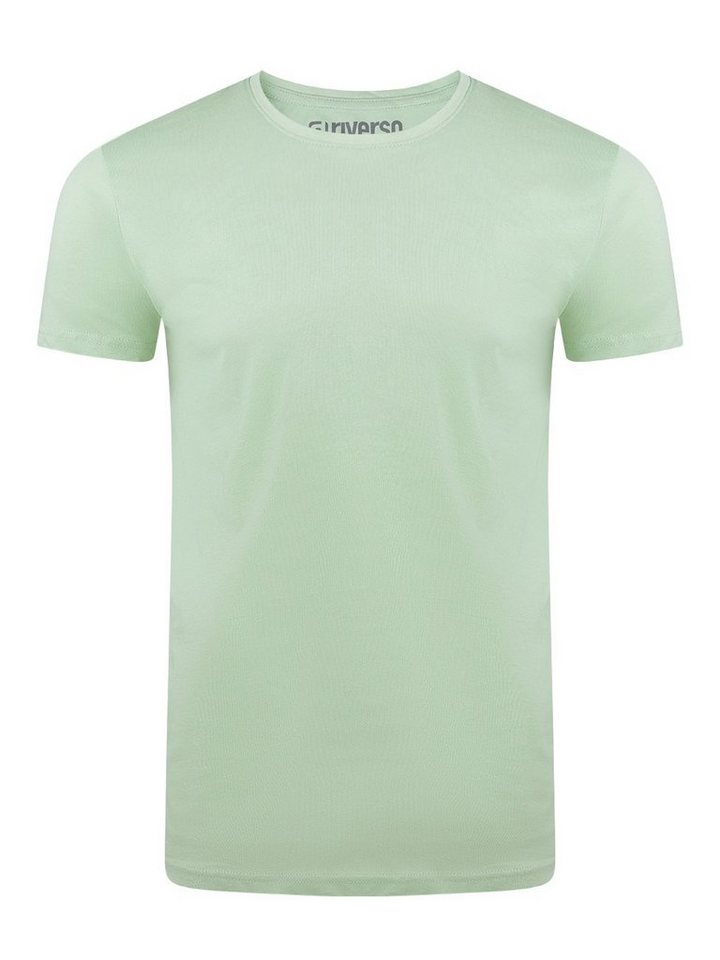 riverso T-Shirt RIVAaron O-Neck (1-tlg) aus 100% Baumwolle von riverso