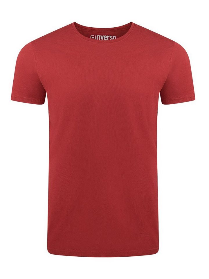 riverso T-Shirt RIVAaron O-Neck (1-tlg) aus 100% Baumwolle von riverso