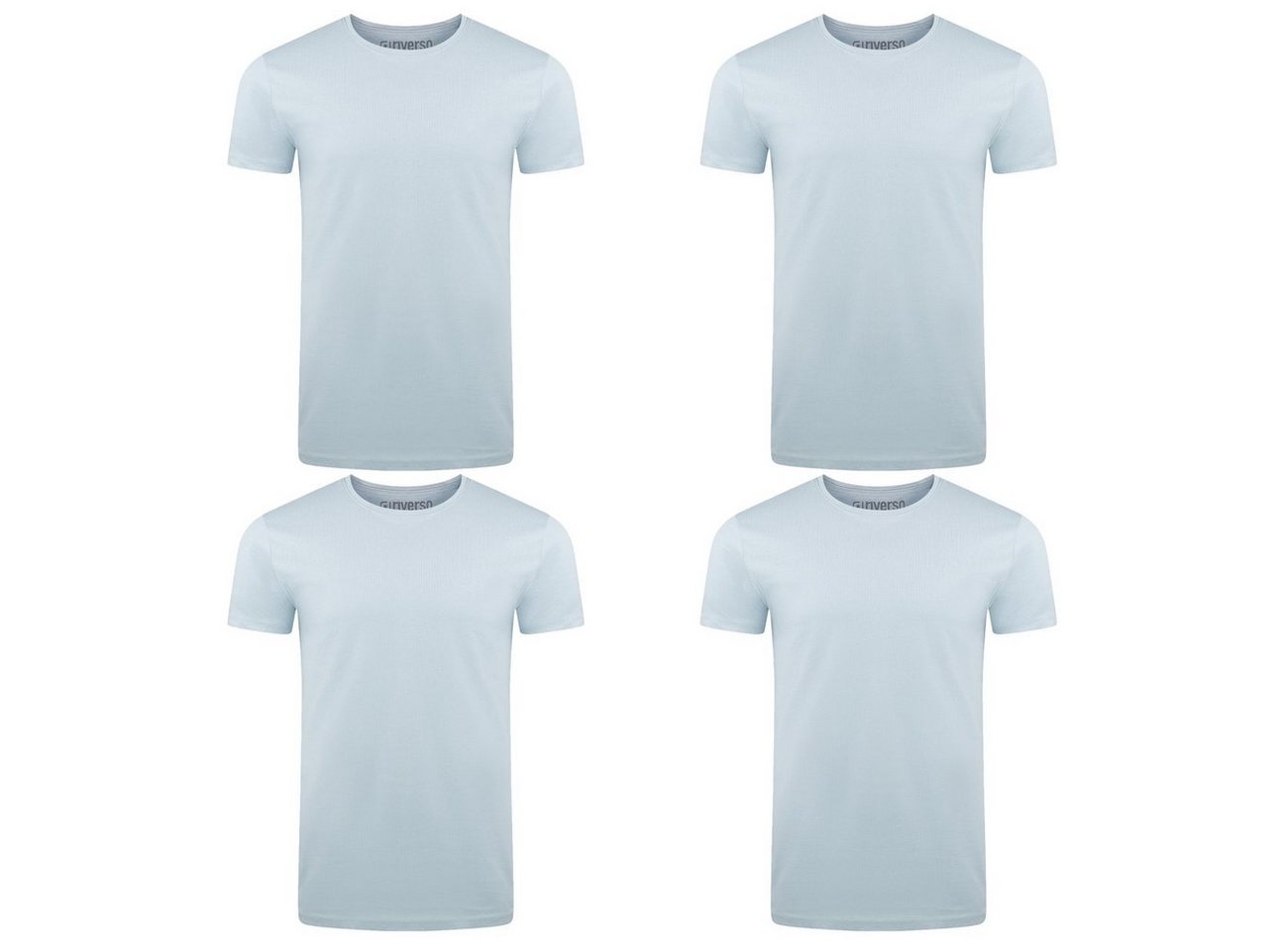 riverso T-Shirt RIVAaron O-Neck 4er Pack (4-tlg) Organic Cotton Bio 100% Baumwolle von riverso