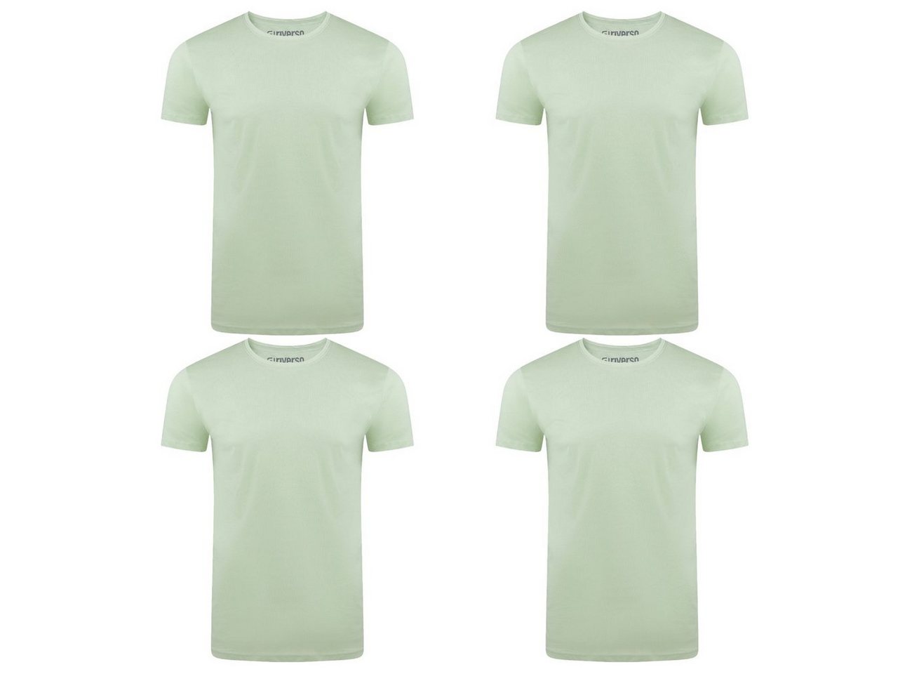 riverso T-Shirt RIVAaron O-Neck 4er Pack (4-tlg) Organic Cotton Bio 100% Baumwolle von riverso