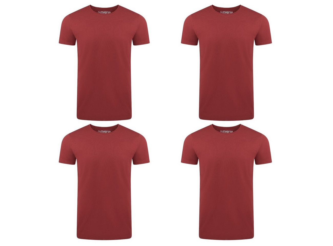 riverso T-Shirt RIVAaron O-Neck 4er Pack (4-tlg) Organic Cotton Bio 100% Baumwolle von riverso