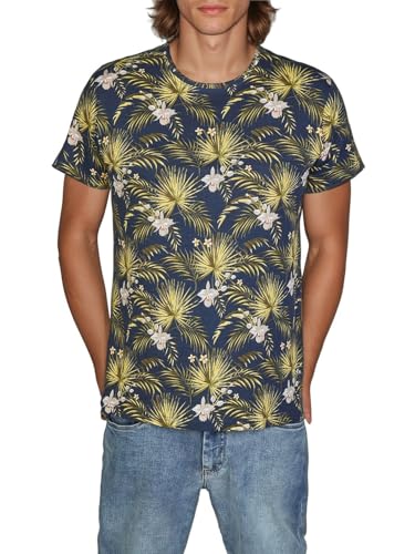 riverso Tshirt Herren kurz Regular Fit RIVBill Rundhals Kurzarm Shirt Sommer Hawaii Muster All Over Print 100% Baumwolle Navy 3XL, Größe:3XL, Farbe:Navy riverso Tshirt Herren kurz Regular Fit RIVBill Rundhals Kurzarm Shirt Sommer Hawaii Muster All Over Print 100% Baumwolle Navy 3XL, Größe:3XL, Farbe:Navy von riverso