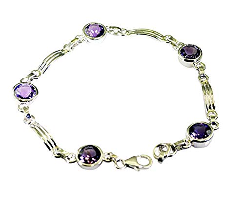 RIYO Amethyst schönen Schmuckdesignerin Silber Armband l 7.5in sbraame 2009 von RIYO