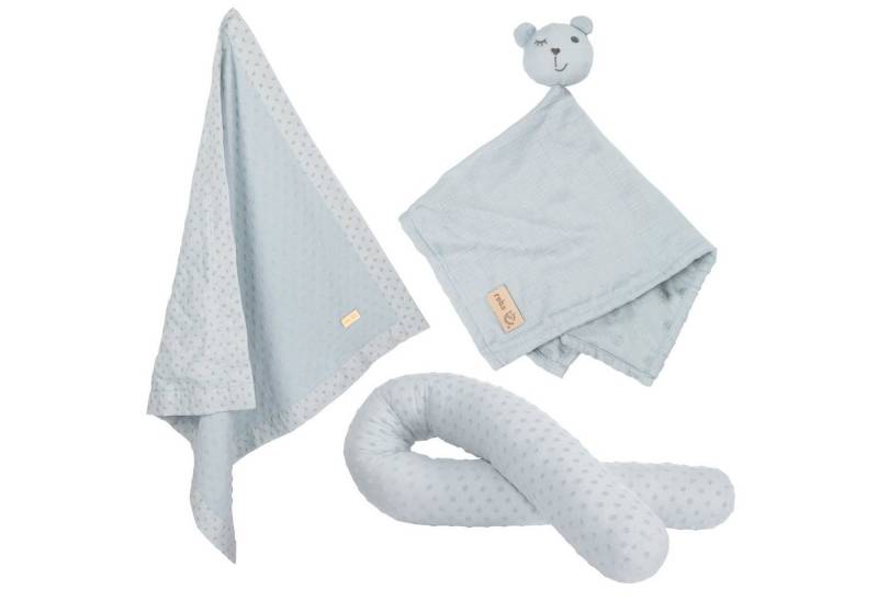roba® Neugeborenen-Geschenkset Lil Planet Bettschlange, Babydecke & Schmusetuch von roba®