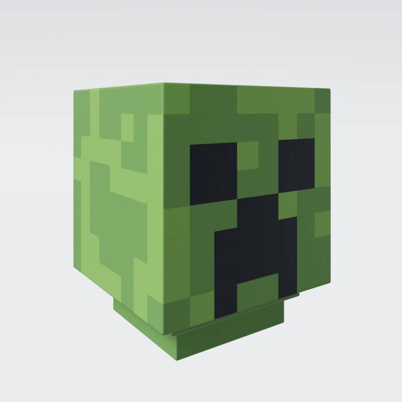 Minecraft LED-Lampe - USB aufladbares Nachtlicht mit Timer  - creeper von roba