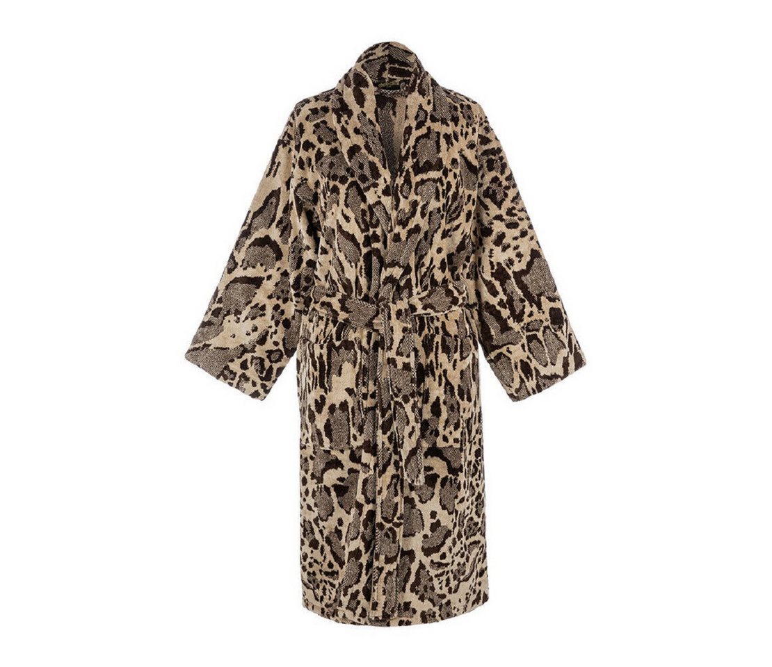 roberto cavalli Bademantel Roberto Cavalli Bademantel, Roberto Cavalli Unisex Shwal Bathrobe, Tierdruck von roberto cavalli