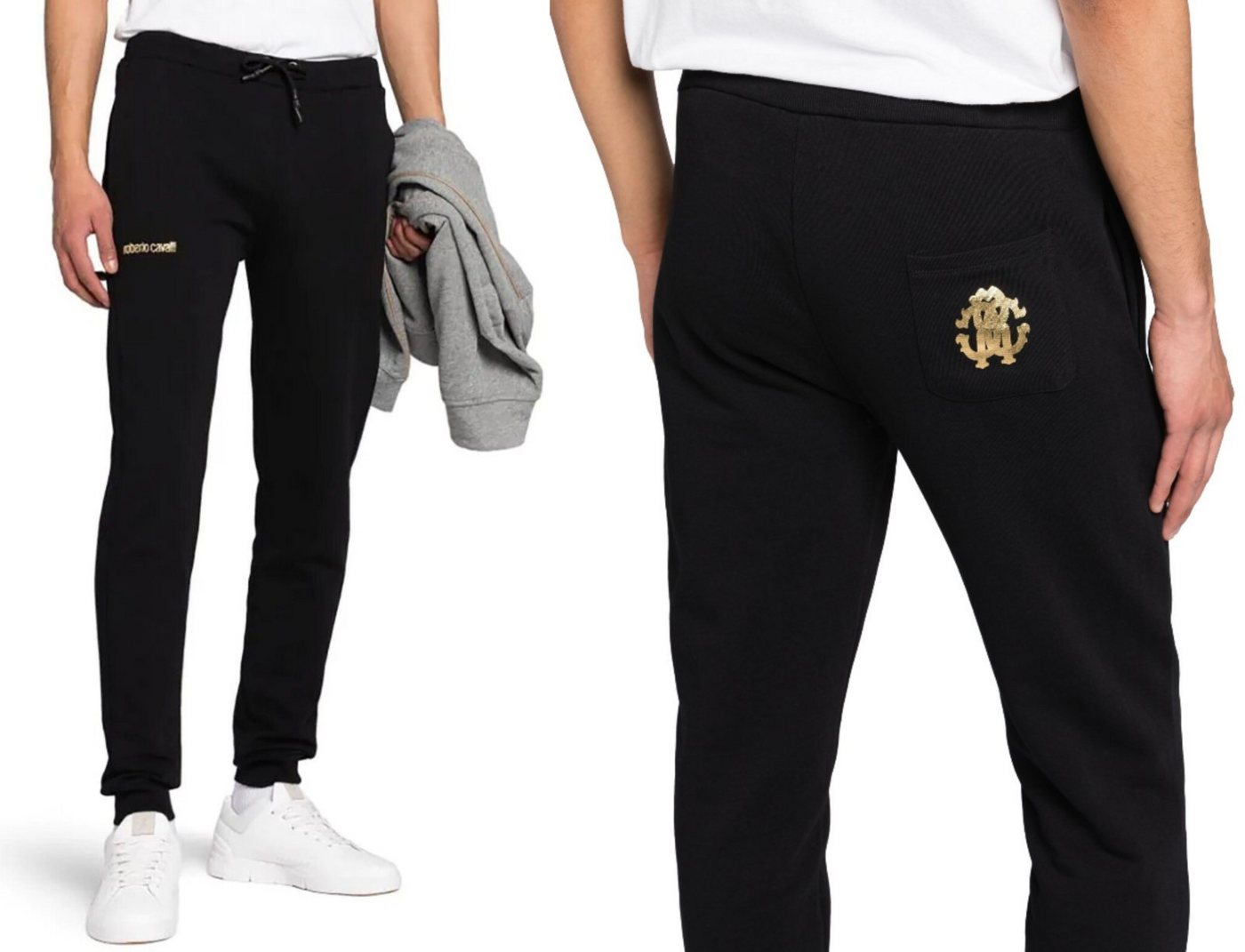 roberto cavalli Jogginghose ROBERTO CAVALLI FIRENZE RC Monogram Sweatpants Jogginghose Hose Pants von roberto cavalli